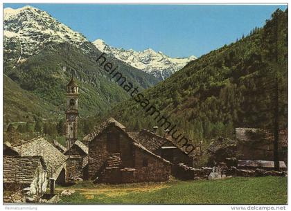 Sonogno - Valle Verzasca - Scorcio - Ansichtskarte Großformat