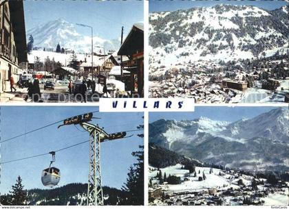 11889787 Villars Chesieres Dorfpartie Panorama Gondelbahn