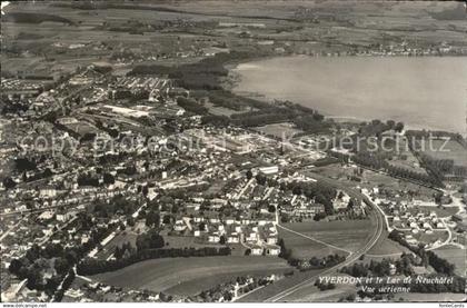 12019746 Yverdon-les-Bains Lac de Neuchatel vue aerienne Yverdon-les-Bains