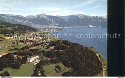 12270908 Puidoux Hotel du Signal de Chexbres Lac Leman Alpes vue aerienne