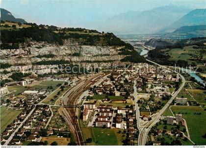 13831887 Saint Maurice VS Plaine du Rhone Vue aerienne Saint Maurice VS