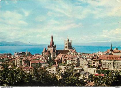 Suisse - VD Vaud - Lausanne - La Cathédrale et le Lac Léman - CPM - Carte Neuve - Voir Scans Recto-Verso