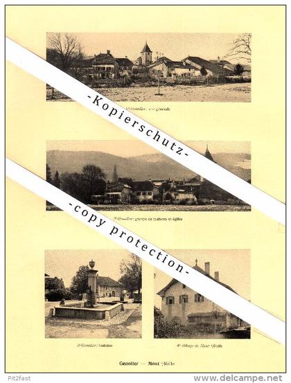 Photographien / Ansichten , 1925 , Genolier , Mont-sur-Rolle , Prangins , Chéserex , Prospekt , Architektur , Fotos !!!