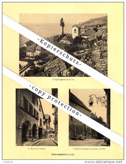 Photographien / Ansichten , 1925 , Saint-Saphorin , Puidoux , Chexbres , Palézieux , Prospekt , Architektur , Fotos !!!