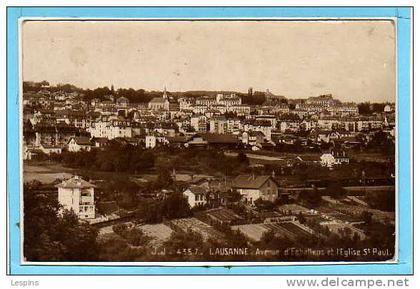 SUISSE - Lausanne  - Avenue d'Echallens et...