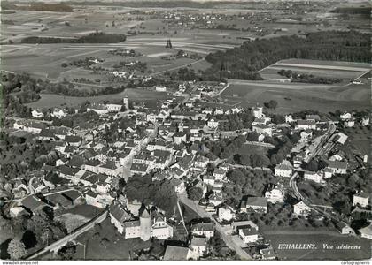 Switzerland Echallens aerial view