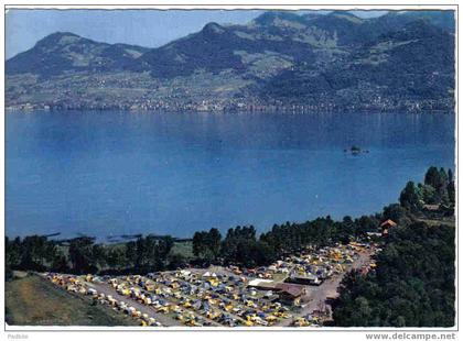 Carte Postale SUISSE Noville VD  Camping "Les Grangettes" édit : IRIS