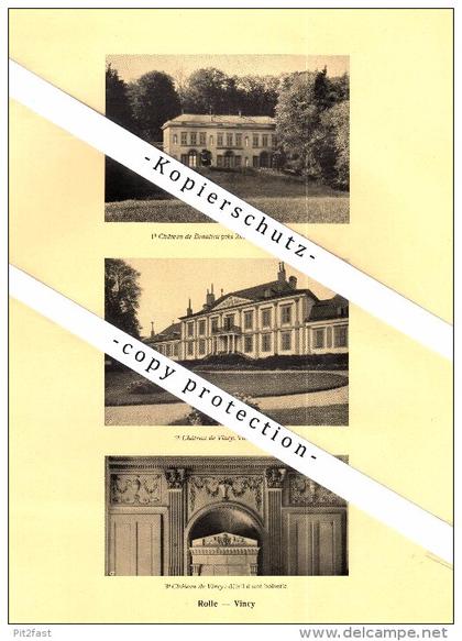 Photographien / Ansichten , 1925 , Mont-sur-Rolle , Prangins , Vincy , Prospekt , Architektur , Fotos !!!