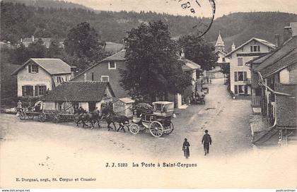 SAINT CERGUE (VD) La Poste - Attelage - Calèche - Ed. Jullien Frères 5233