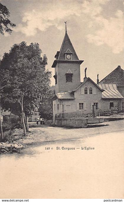 Suisse - SAINT CERGUE (VD) L'église - Ed. E. Chiffelle 140c