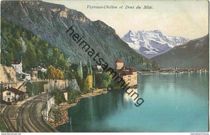 Veytaux-Chillon - Bahnhof ca. 1910