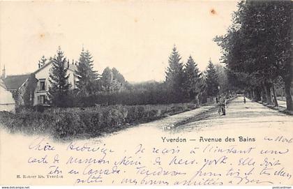 YVERDON-LES-BAINS (VD) Avenue des Bains - Ed. H. Rohrer Lib.