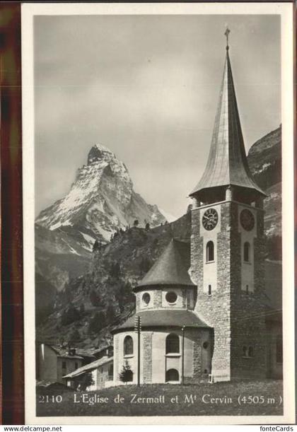 11303167 Zermatt VS L'glise de Zermatt et Mt. Cervin Zermatt