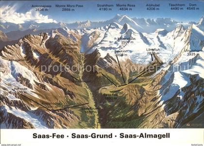 11964889 Saas Almagell Die Ausflugsziele Ferienorte Saas-Fee, Saas-Grund, Saas-A