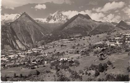 Suisse - Visp Viège - Bürchen ob Visp mit Bietschhorn - Panorama