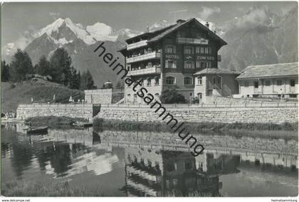 Grächen - Hotel zum See - Foto-AK - Verlag E. Walter Grächen gel. 1969