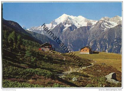 Hannigalp bei Grächen - Matterhorn - Weisshorn - Verlag Klopfenstein Adelboden