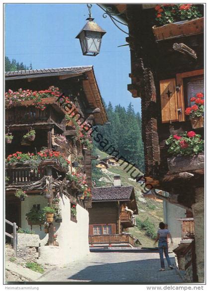 Grimentz - rue de village - Ansichtskarte Großformat