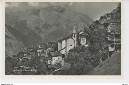 SUISSE - VALAIS - ISÉRABLES - L'Eglise et le Haut de Cry