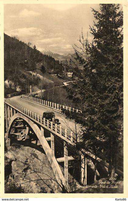 troistorrents valais , schweiz * pont de fayot , val d'illiez * automobile voiture * trois torrents suisse