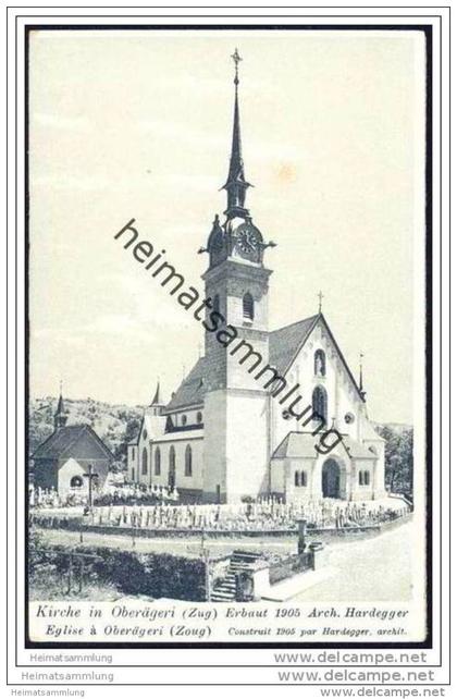 Kirche in Oberägeri 20er Jahre