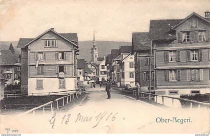 Schweiz - Oberägeri (ZG) Brücke - Kirche - Verlag PVKZ 11127