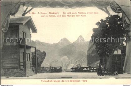 11670748 Wiedikon Tell Auffuehrungen 1906