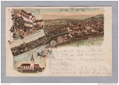 AK ZHs Zürich Höngg 1898-10-30 Litho C.Künzli #1065