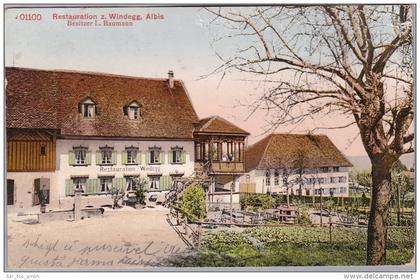 AK ZH LANGNAU a.A. ~1914 Restaurant z. Windegg Foto Photoglob