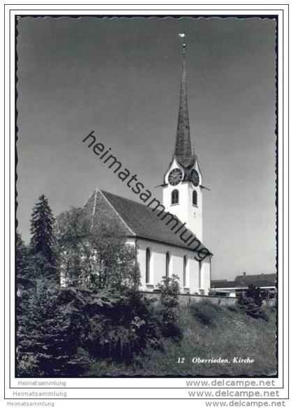 Oberrieden - Kirche - Foto-AK