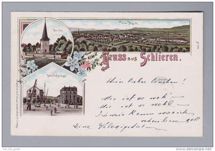 AK ZH SCHLIEREN 1900-10-11 Schlieren Litho Guggenheim #770