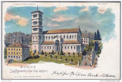 AK ZHs ZÜRICH ungebraucht Liebfrauenkirche H. Schlumpf Verlag