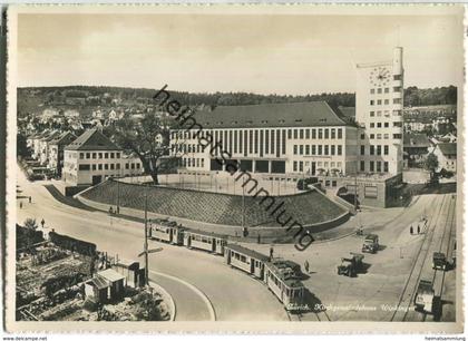 Zürich 40er Jahre - Kirchgemeindehaus Wipkingen - Strassenbahn - Edition Photoglob-Wehrli & Vouga Zürich - Foto-AK