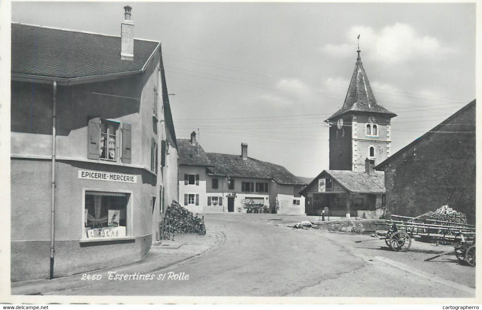 Switzerland Essertines si Rolle clocktower