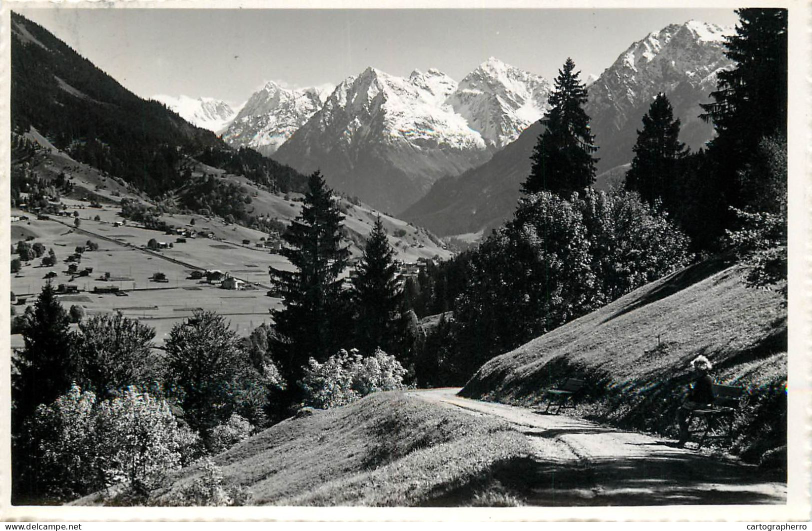 Switzerland Klosters Rutipromenade