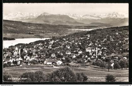 AK Beinwil am See, Gesamtansicht mit Alpenpanorama