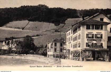 Baden, Hotel Hirschen Ennetbaden, 1910