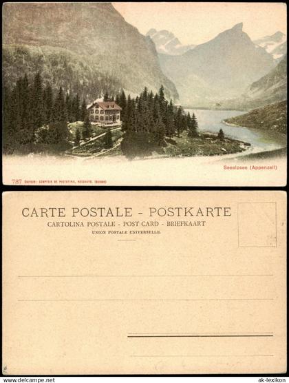 Ansichtskarte Appenzell (CH) Seealpsee (Appenzell) 1912