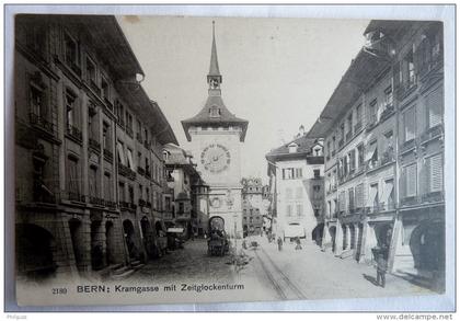 SUISSE -  BERN KRAMGASSE MIT ZEITPLOCKENTURM Franco Suisse 2180