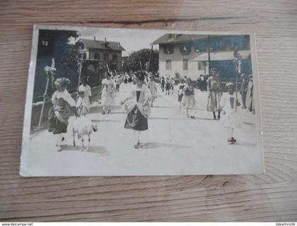 Carte photo Suisse Swizerlland Burgdorf Berthoud fête défilé manifestation TBE