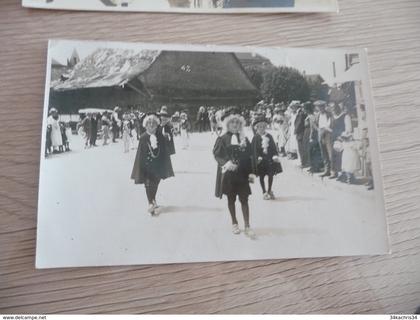 Carte photo Suisse Swizerlland Burgdorf Berthoud fête défilé manifestation TBE