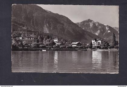 CPSM PF Suisse BE Bönigen am Brienzersee mit Sulegg ( H. Steinhauer)