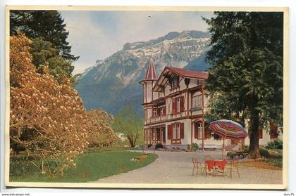 SUISSE * CP Voyagé 1962 * Pension  Schlößli BÖNIGEN bei Interlaken am Brienzerseen ( Lac de Brienz )