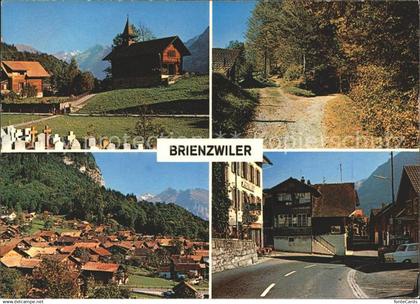 11695209 Brienzwiler Kapelle Friedhof Waldweg Ortsblick Strassenpartie