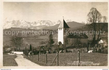 13299187 Riggisberg Kirche mit Stockhornkette Riggisberg