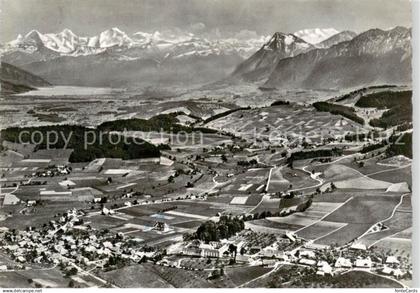 13857989 Riggisberg Gesamtansicht mit Alpenpanorama Feldpost Riggisberg