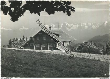 Rüti bei Riggisberg - Ferienheim Gibelegg - Foto-AK Grossformat - Verlag Ad. Gmünder Aarburg (E29977) gel. 1963