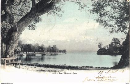 Carte postale ancienne de LAC de THOUNE (THUNER SEE)