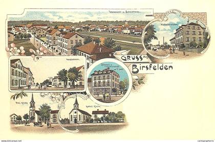 Gruss aus Birsfelden repro modern postcard