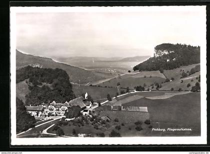 AK Läufelfingen, Hotel Frohburg, Fliegeraufnahme